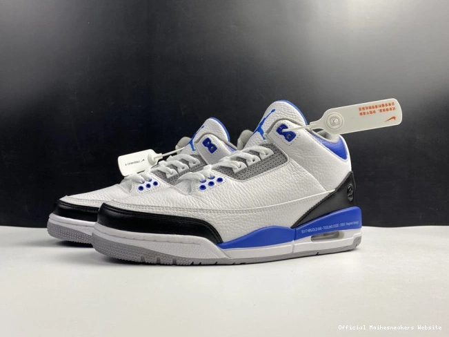 Jordan White Blue 3 Air Retro CT8532-040 0711